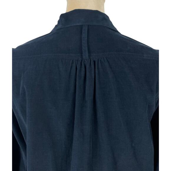 CP Shades Cecelia Baby Corduroy Tunic Top Small Long Sleeve 3/4 Button Front - Picture 13 of 16